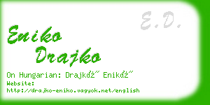 eniko drajko business card